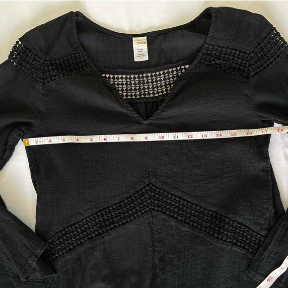 L*Space Bloomfield Swim Cover Up Tunic Cotton Dress Black Size Large Beach Pool - Picture 12 of 15